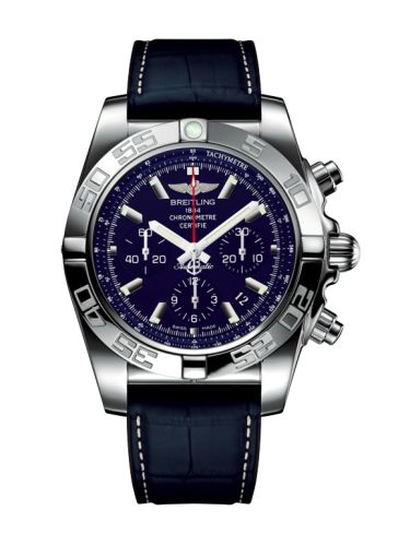 Breitling Chronomat 44 Paslanmaz Çelik / Mavi MOP / Croco Kauçuk, referans AB01102A.C946.290S