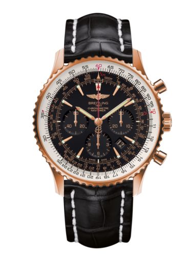 Breitling Navitimer 01 46 Kırmızı Altın / Siyah / Croco / Pin, referans RB0127E6/BF16/760P/R20BA.1