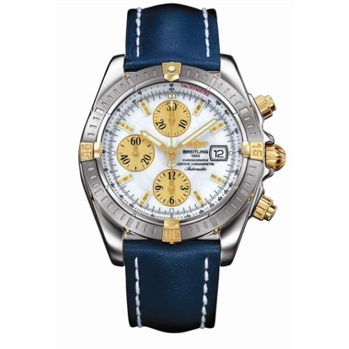 Breitling Chronomat Evolution Paslanmaz Çelik / Sarı Altın / MOP 43.7mm, referans B1335611/A571