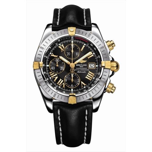 Breitling Chronomat Evolution Paslanmaz Çelik / Sarı Altın / Siyah - Roman, referans B1335611/B918