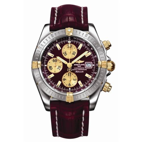 Breitling Chronomat Evolution Paslanmaz Çelik / Sarı Altın / Siyah, referans B1335611/K505