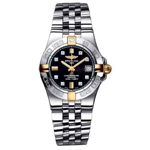 Breitling Galactic 30 Two Tone Siyah / Elmas / Bilezik, referans B71340L2.BA15.368A