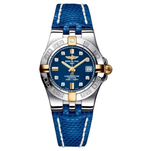 Breitling Galactic 30 Two Tone Mavi / Elmas / Mavi Teju, referans B71340L2.C815.163Z