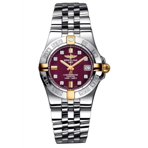 Breitling Galactic 30 Two Tone Kırmızı / Elmas / Bilezik, referans B71340L2.K526.368A