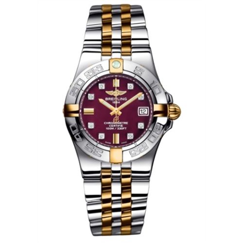 Breitling Galactic 30 Two Tone Kırmızı / Elmas / Two Tone Bilezik, referans B71340L2.K526.368D