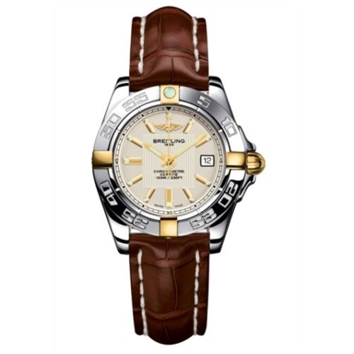 Breitling Galactic 32 Two Tone Gümüş / Alligator, referans B71356L2.G703.778P