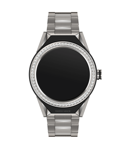 TAG Heuer Carrera Connected Modular 45 Titanyum / Elmas / Bilezik, referans SBF8A8011.10BF0608
