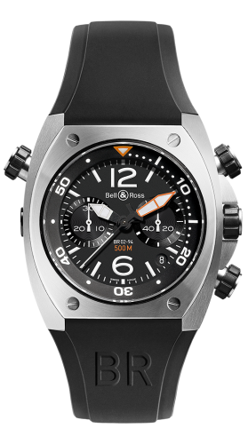 Bell &amp; Ross BR 02 94 Chronograph Steel, referans BR02-CHR-BL-ST