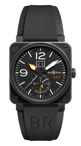 Bell &amp; Ross BR 03 51 Carbon GMT, referans BR0351-GMT-CA