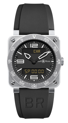 Bell &amp; Ross BR 03 92 Type Aviation Steel, referans BR0392-AVIA-ST
