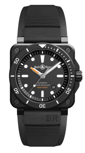 Bell &amp; Ross BR 03-92 Diver Siyah Matte, referans BR0392-D-BL-CE/SRB
