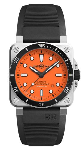 Bell &amp; Ross BR 03-92 Diver Turuncu, referans BR0392-D-O-ST/SRB