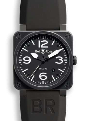 Bell &amp; Ross BR 03 92 Carbon, referans BR0392BLCA