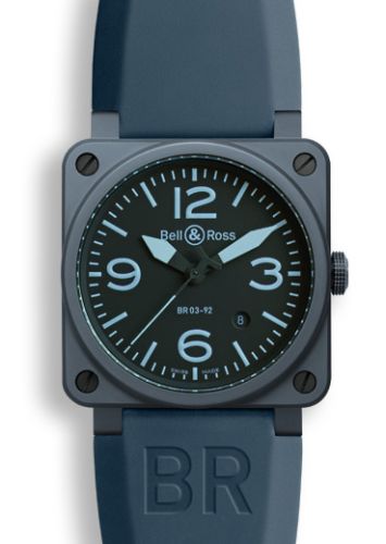 Bell &amp; Ross BR 03 92 Mavi Seramik, referans BR0392CERAMBLUE