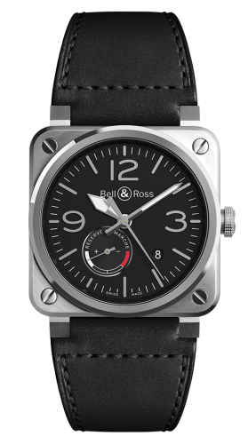 Bell &amp; Ross BR 03 97 Reserve de Marche, referans BR0397-BL-SI/SCA/2