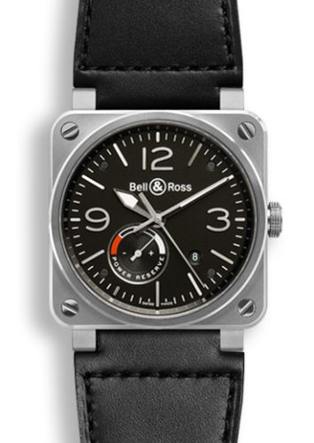 Bell &amp; Ross BR 03 97 Reserve de Marche, referans BR0397-BL-SI/SCA