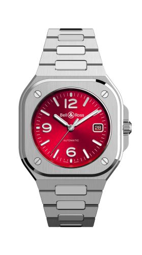 Bell &amp; Ross BR 05 Kırmızı Steel, referans BR05A-R-ST/SST