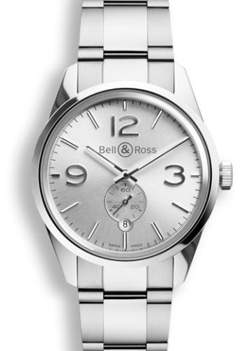 Bell &amp; Ross BR 123 Officer Gümüş, referans BRG123WHSTSST