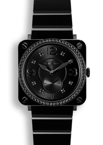 Bell &amp; Ross BR S Siyah Seramik Phantom Elmass, referans BRSBLCPHLGDSCE