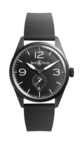 Bell &amp; Ross BR 123 Original Carbon, referans BRV123-BL-CA/SRB