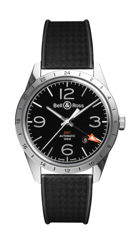 Bell &amp; Ross BR 123 GMT 42mm, referans BRV123-BL-GMT/SRB