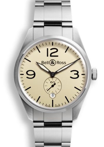 Bell &amp; Ross BR 123 Original Beige, referans BRV123BEISTSST