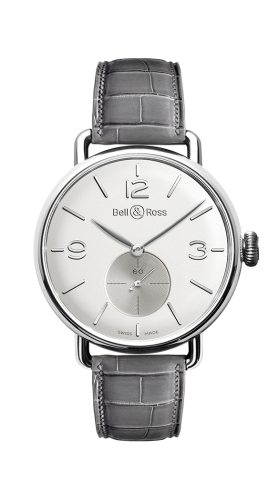 Bell &amp; Ross WW1 Argentium Opalin, referans BRWW1-ME-AG-OP/SCR