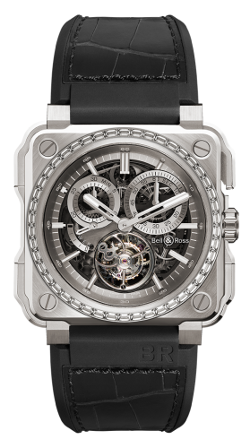 Bell &amp; Ross BR-X1 Tourbillon Chronograph Titanyum Elmass, referans BRX1-CHTB-TI-D