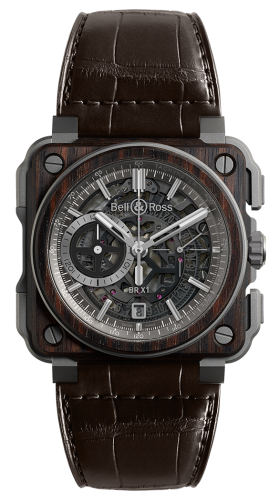 Bell &amp; Ross BR-X1 Wood, referans BRX1-WD-TI
