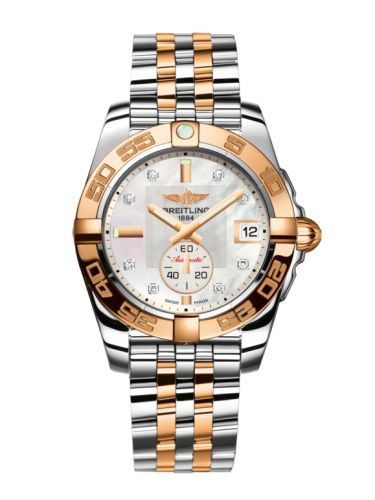 Breitling Galactic 36 Automatic Paslanmaz Çelik / Pembe Altın / Pearl Elmas / Bilezik, referans C37330121A2C1