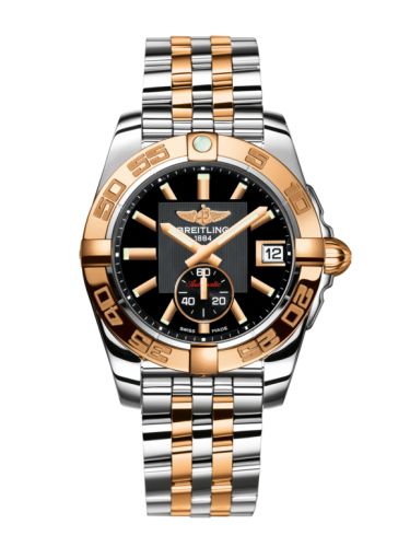 Breitling Galactic 36 Automatic Paslanmaz Çelik / Pembe Altın / Volcano Siyah / Bilezik, referans C37330121B1C1