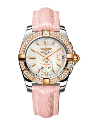 Breitling Galactic 36 Automatic Paslanmaz Çelik / Pembe Altın / Elmas / Pearl / Sahara, referans C3733053.A724.239X