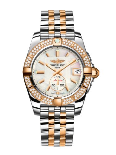 Breitling Galactic 36 Automatic Paslanmaz Çelik / Pembe Altın / Elmas / Pearl / Bilezik, referans C3733053.A724.376C