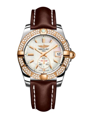 Breitling Galactic 36 Automatic Paslanmaz Çelik / Pembe Altın / Elmas / Pearl / Calf, referans C3733053.A724.416X