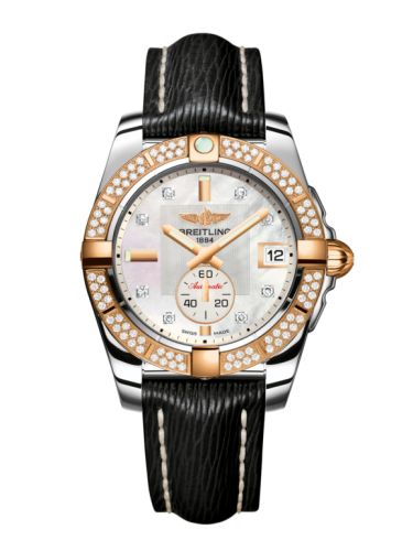 Breitling Galactic 36 Automatic Paslanmaz Çelik / Pembe Altın / Elmas / Pearl Elmas / Sahara, referans C3733053.A725.213X