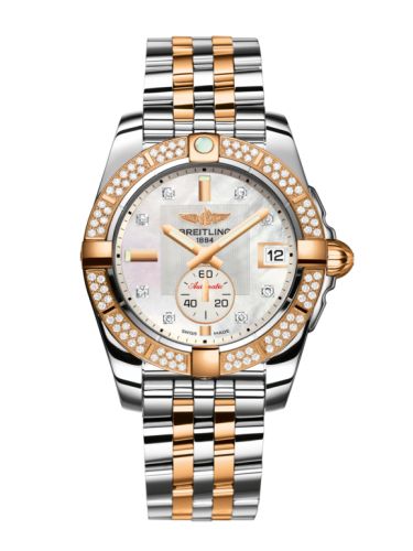 Breitling Galactic 36 Automatic Paslanmaz Çelik / Pembe Altın / Elmas / Pearl Elmas / Bilezik, referans C3733053.A725.376C