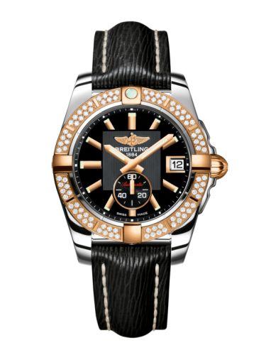 Breitling Galactic 36 Automatic Paslanmaz Çelik / Pembe Altın / Elmas / Volcano Siyah / Sahara, referans C3733053.BA54.213X