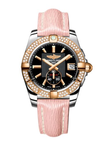 Breitling Galactic 36 Automatic Paslanmaz Çelik / Pembe Altın / Elmas / Volcano Siyah / Sahara, referans C3733053.BA54.239X