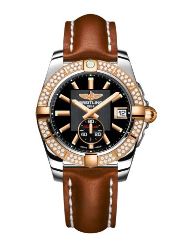 Breitling Galactic 36 Automatic Paslanmaz Çelik / Pembe Altın / Elmas / Volcano Siyah / Calf, referans C3733053.BA54.412X