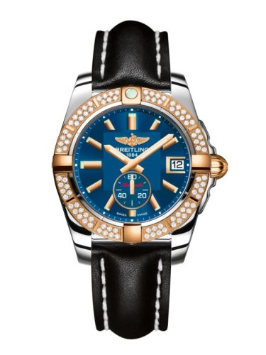 Breitling Galactic 36 Automatic Paslanmaz Çelik / Pembe Altın / Elmas / Gun Mavi / Calf, referans C3733053.C831.414X