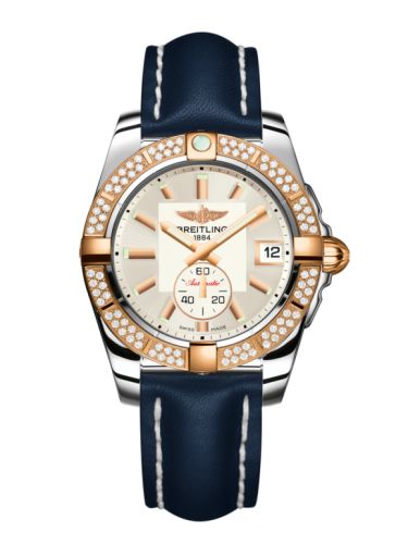 Breitling Galactic 36 Automatic Paslanmaz Çelik / Pembe Altın / Elmas / Stratus Gümüş / Calf, referans C3733053.G714.194X