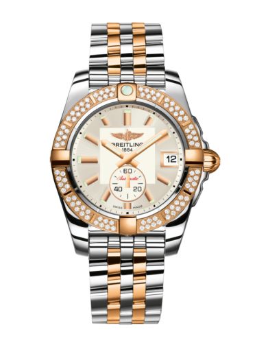 Breitling Galactic 36 Automatic Paslanmaz Çelik / Pembe Altın / Elmas / Stratus Gümüş / Bilezik, referans C3733053.G714.376C