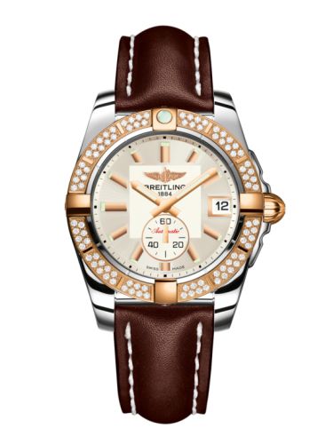 Breitling Galactic 36 Automatic Paslanmaz Çelik / Pembe Altın / Elmas / Stratus Gümüş / Calf, referans C3733053.G714.416X