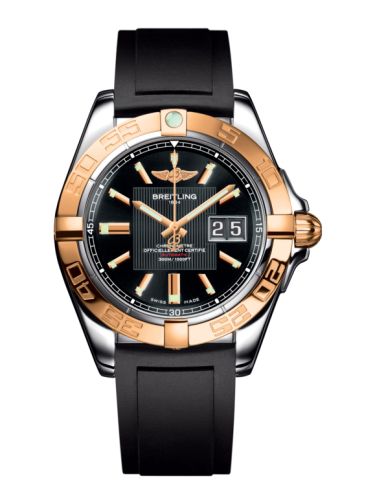 Breitling Galactic 41 Paslanmaz Çelik / Pembe Altın / Trophy Siyah / Kauçuk, referans C49350L2.BA09.132S