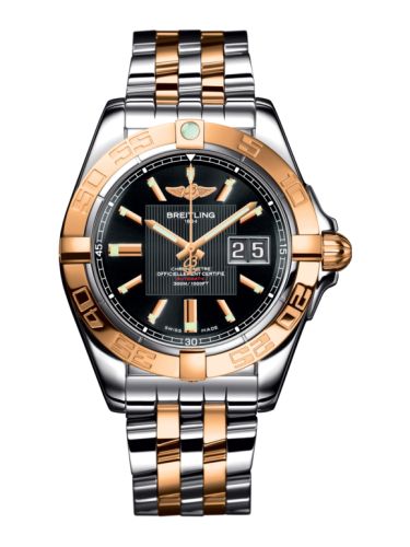 Breitling Galactic 41 Paslanmaz Çelik / Pembe Altın / Trophy Siyah / Bilezik, referans C49350L2.BA09.366C