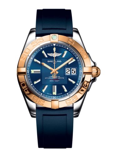 Breitling Galactic 41 Paslanmaz Çelik / Pembe Altın / Metallica Mavi / Kauçuk, referans C49350L2.C810.138S