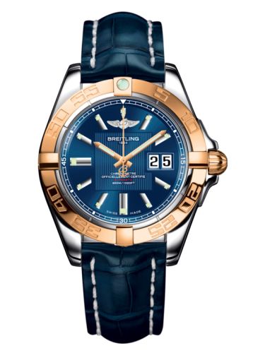 Breitling Galactic 41 Paslanmaz Çelik / Pembe Altın / Metallica Mavi / Croco, referans C49350L2.C810.718P