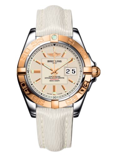 Breitling Galactic 41 Paslanmaz Çelik / Pembe Altın / Sierra Gümüş / Sahara, referans C49350L2.G701.237X