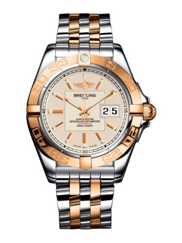 Breitling Galactic 41 Paslanmaz Çelik / Pembe Altın / Sierra Gümüş / Bilezik, referans C49350L2.G701.366C