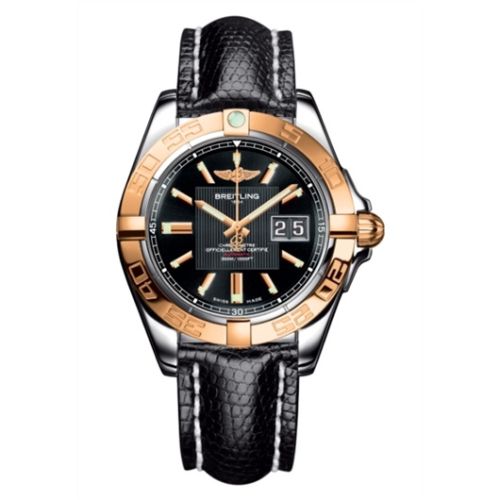 Breitling Galactic 41 Paslanmaz Çelik / Pembe Altın / Trophy Siyah / Teju, referans C49350L2.BA09.145Z